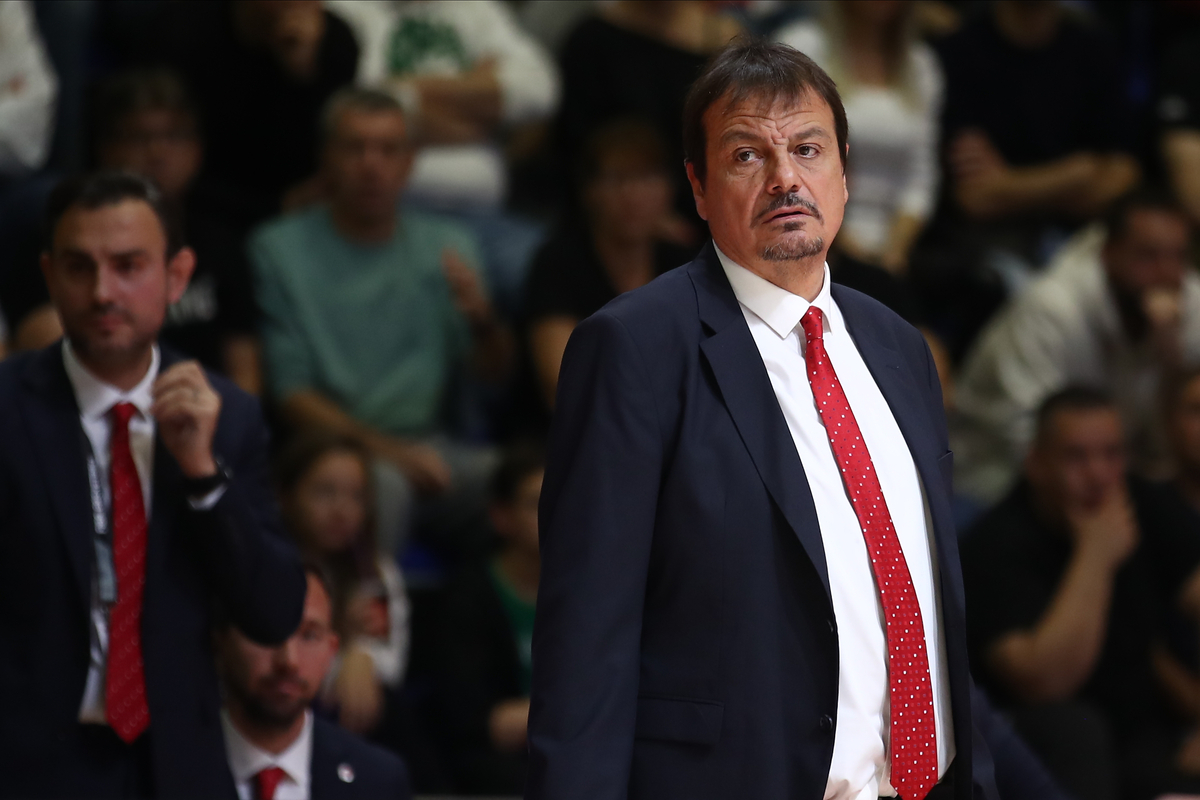 EGIN ATAMAN selektor kosarkasa Turske na utakmici kvalifikacija za FIBA svetsko prventsvo protiv Srbije u Hali Aleksandar Nikolic, Beograd 14.11.2022. godine Foto: Ivica Veselinov / MN PRESS KOSARKA, BASKETBALL, SRBIJA, TURSKA, TURKEY, SERBIA, FIBA, WORLD CUP, QUALIFICATIONS, KVALIFIKACIJE