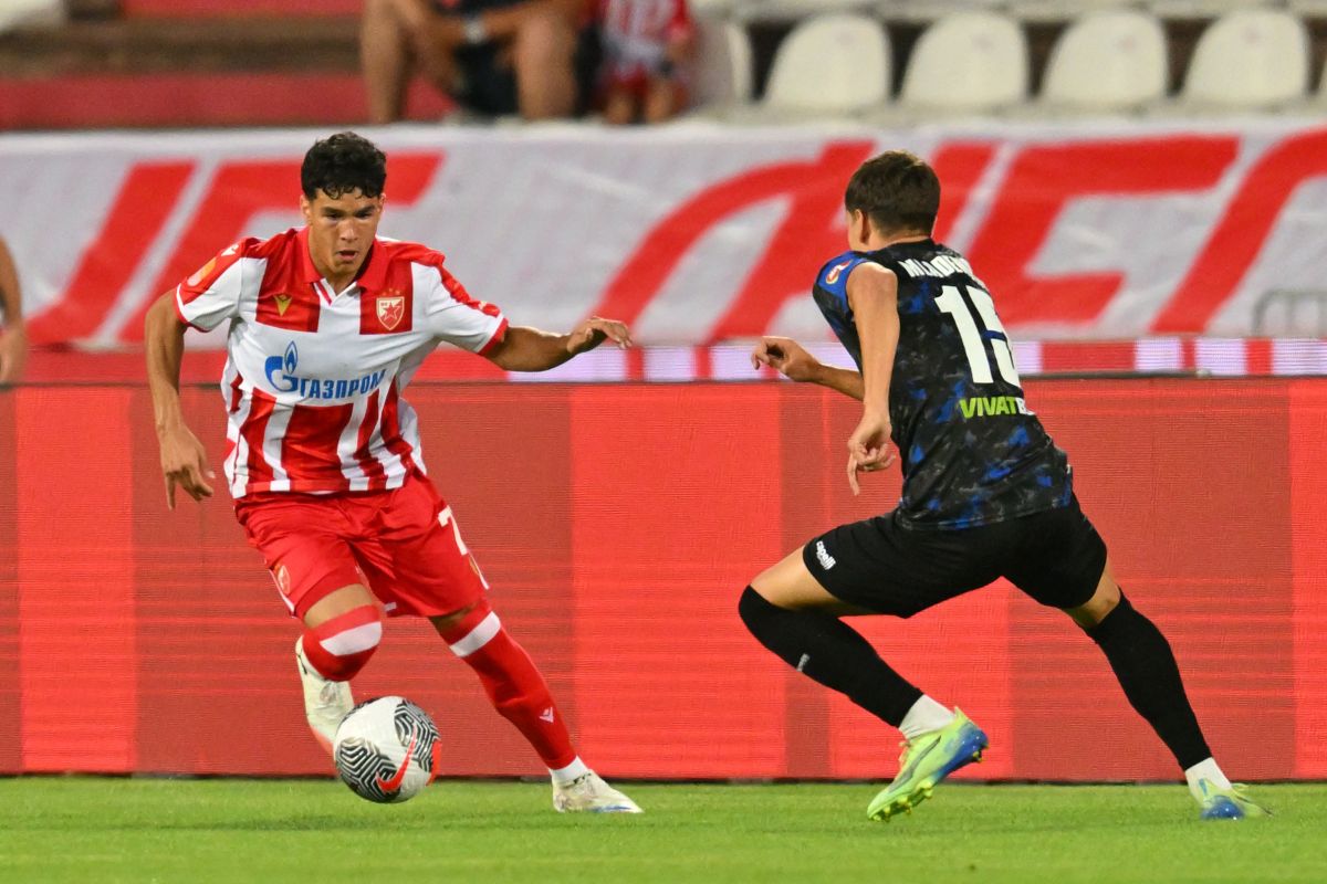 ADEM AVDIC fudbaler Crvene zvezde na utakmici Superlige Prvenstva Srbije protiv TSC Backa Topola na stadionu Rajka Mitica, Beograd, 09.08.2025. godine Foto: Marko Metlas Fudbal, Crvena zvezda, Superliga Prvenstvo Srbije, TSC Backa Topola