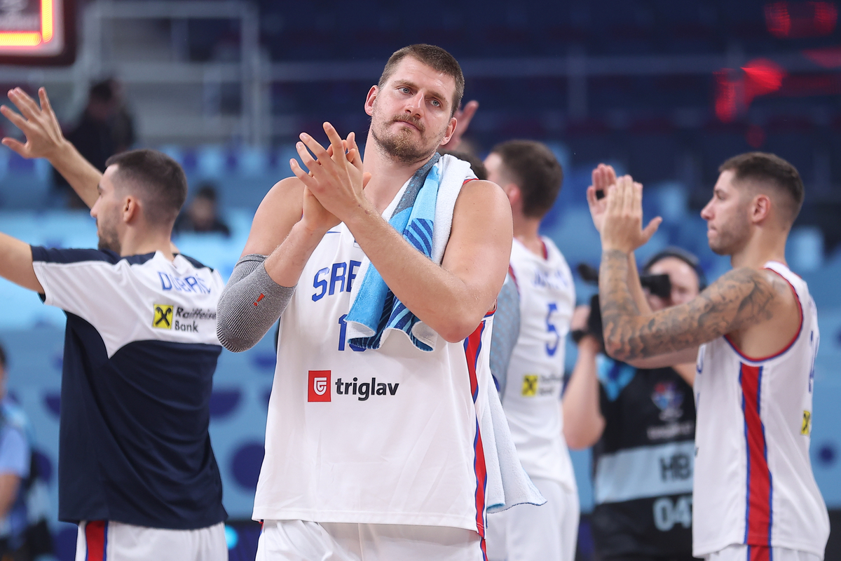 NIKOLA JOKIC kosarkas reprezentacije Srbije na utakmici Evropskog Prvenstva protiv Ceske u hali Saomi Arena, Riga 01.09.2025. godine Foto: Ivica Veselinov / MN PRESS KOSARKA, BASKETBALL, SRBIJA, SERBIA, CZECH REPUBLIC, CESKA, EUROBASKET 2025, XIAOMI ARENA