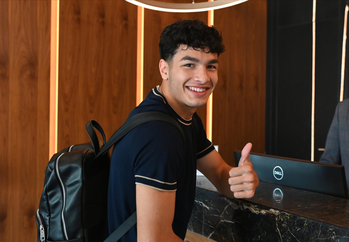 Okupljanje fudbalera Srbije U21 u hotelu Seraton. ADEM AVDIC Novi Sad, 01.09.2025. foto: Nebojsa Parausic Fudbal, Srbija U21