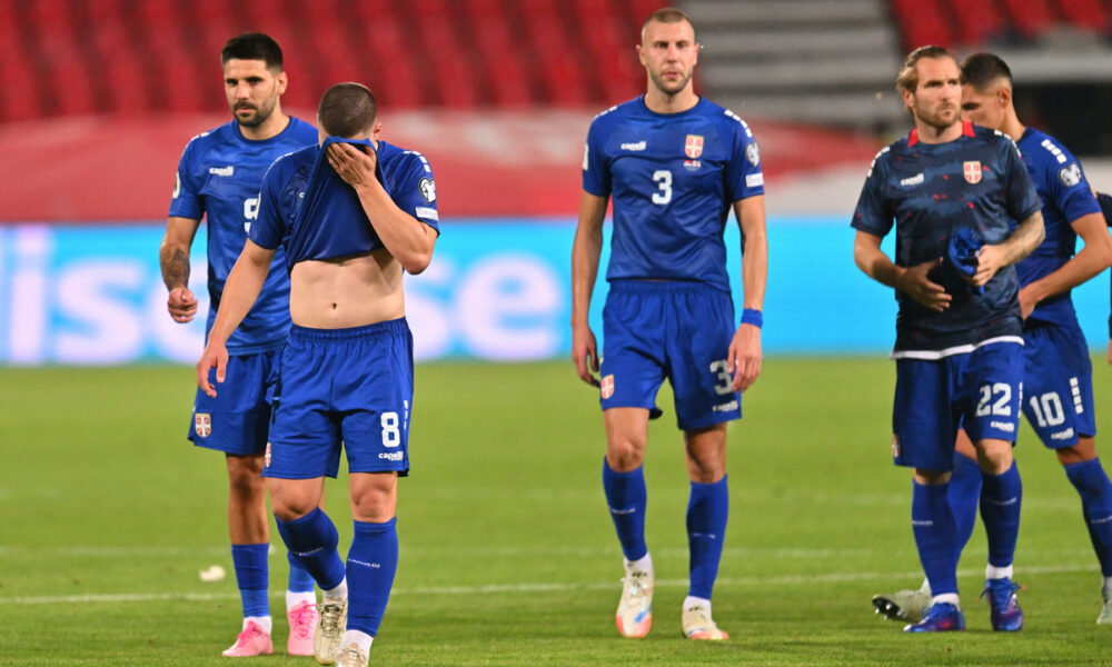 fudbaler reprezentacije Srbije na utakmici kvalifikacija za FIFA Svetsko prvenstvo protiv Engleske na stadionu Rajko Mitic, Beograd 09.09.2025. godine Foto: Marko Metlas Fudbal, Reprezentacija, Srbija, Engleska, Kvalifikacije za Svetsko prvenstvo