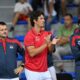 CUCKIC, ILIJA BOZOLJAC, trener tenisera Srbije, BRANKO DJURIC, na Dejvis Kup mecu protiv Turske, u hali Cair. Nis, 12.09.2025. foto: Mladjan Ivanovic / MN Press Tenis, Davis Cup, Srbija, Turska
