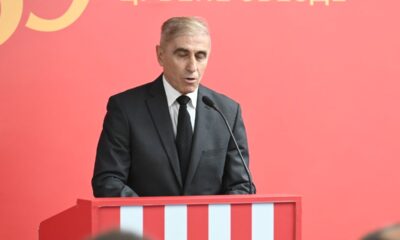 Komemoracija DEJAN MILOVANOVIC, bivsi fudbaler Crvene zvezde, na stadionu Rajko Mitic. BOSKO DJUROVSKI Beograd, 20.09.2025. foto: Nebojsa Parausic Fudbal, Crvena zvezda
