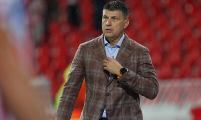 VLADAN MILOJEVIC trener fudbalera Crvene Zvezde na utakmici UEFA Lige Evropa protiv Seltika na stadionu Rajko Mitic, Beograd 24.09.2025. godine Foto: Ivica Veselinov / MN PRESS FUDBAL, FOOTBALL, UEFA EUROPA LEAGUE, LIGA EVROPE, CRVENA ZVEZDA, RED STAR, SELTIK, CELTIC FC