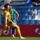 Sassuolo's Armand Lauriente, right, shoots to score his side's second goal during a Serie A soccer match between Sassuolo and Udinese at the Mapei Stadium, in Reggio Emilia, Italy, Sunday, Sept. 28, 2025. (Massimo Paolone/LaPresse via AP)