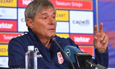 DRAGAN STOJKOVIC PIKSI selektor i trener fudbalske reprezentacije Srbije pres konferencija u sportskom centru FSS, Stara Pazova 01.09.2025. godine Foto: Marko Metlas Fudbal, Srbija, Pres konferencija