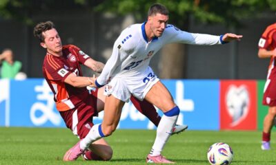 fudbaler reprezentacije Srbije na utakmici kvalifikacija za FIFA Svetsko prvenstvo protiv Letonije na stadionu Daugava, Riga 06.09.2025. godine Foto: Marko Metlas Fudbal, Reprezentacija, Srbija, Letonija, Kvalifikacije za Svetsko prvenstvo