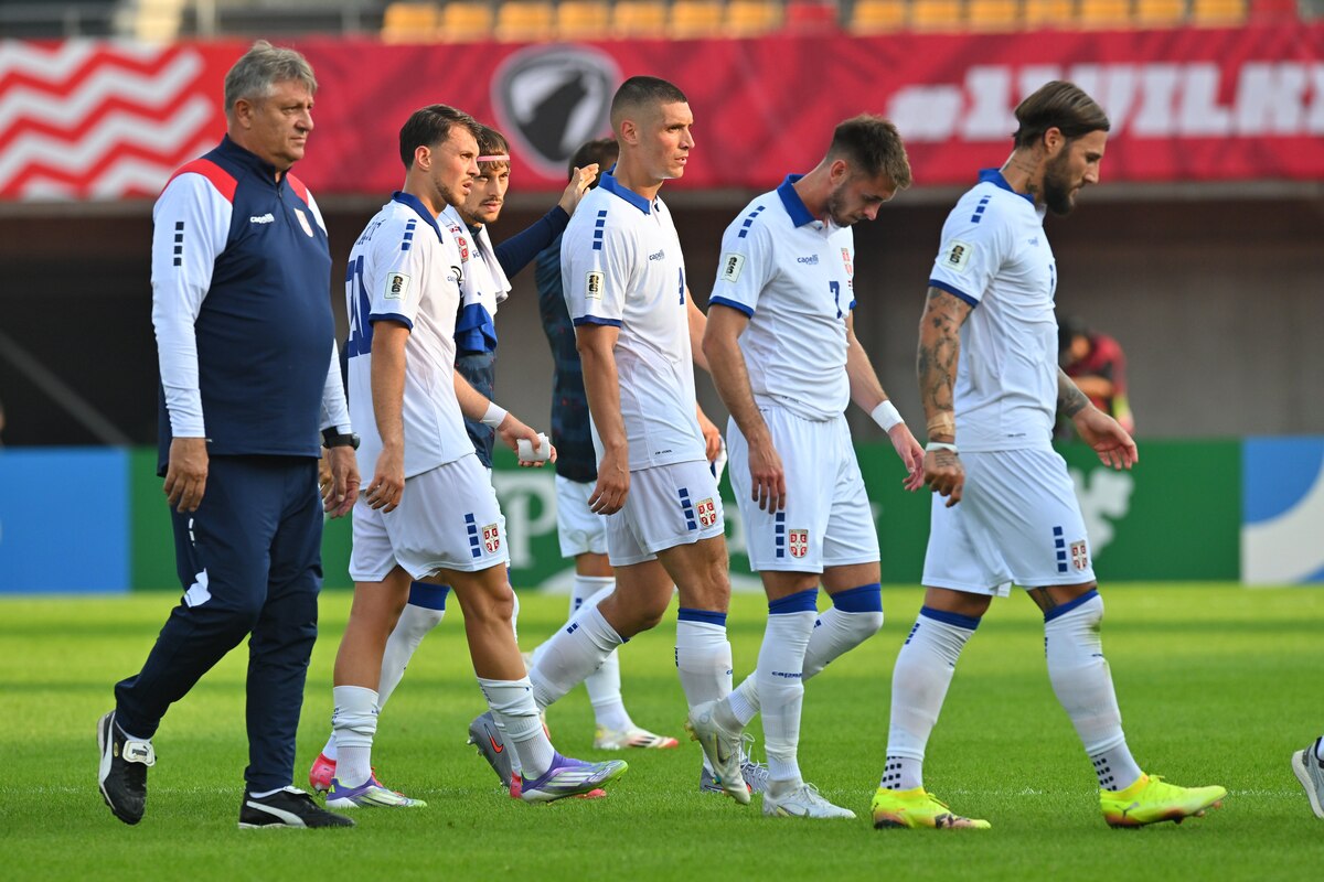 fudbaler reprezentacije Srbije na utakmici kvalifikacija za FIFA Svetsko prvenstvo protiv Letonije na stadionu Daugava, Riga 06.09.2025. godine Foto: Marko Metlas Fudbal, Reprezentacija, Srbija, Letonija, Kvalifikacije za Svetsko prvenstvo