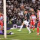 fudbaler Crvene zvezde na utakmici Superlige Prvenstva Srbije protiv Partizana na stadionu Partizana, Beograd, 20.09.2025. godine Foto: Marko Metlas Fudbal, Crvena zvezda, Superliga Prvenstvo Srbije, Partizan