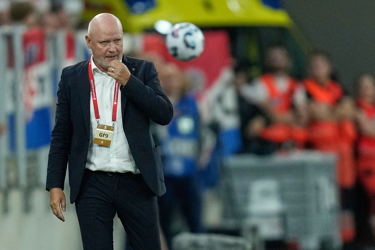 FILE - Czech Republic's coach Ivan Hasek reacts during a World Cup 2026 group L qualifying soccer match between Croatia and Czech Republic at the Opus Arena in Osijek, Croatia, on June 9, 2025. (AP Photo/Darko Bandic, File)
