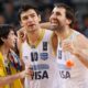 Luis Cequeira Sekeira , Carlos Delfino Karlos , Federico Kammerichs Kameriks kosarkas Argentine na utakmici FIBA Svetskog prvenstva 2010 protiv Brazila u hali Sinan Erdem, Istanbul, Turska radost 07.09.2010. godine Foto: Marko Metlas