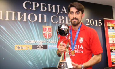 VELJKO PAUNOVIC selektor i trener fudbalera U20 reprezentacije Srbije prvaci Svetsko prvenstvo u Novom Zelandu u Sportskom centru FSS, Stara Pazova 22.06.2015. godine Foto: Marko Metlas Fudbal, U20 reprezentacija Srbije