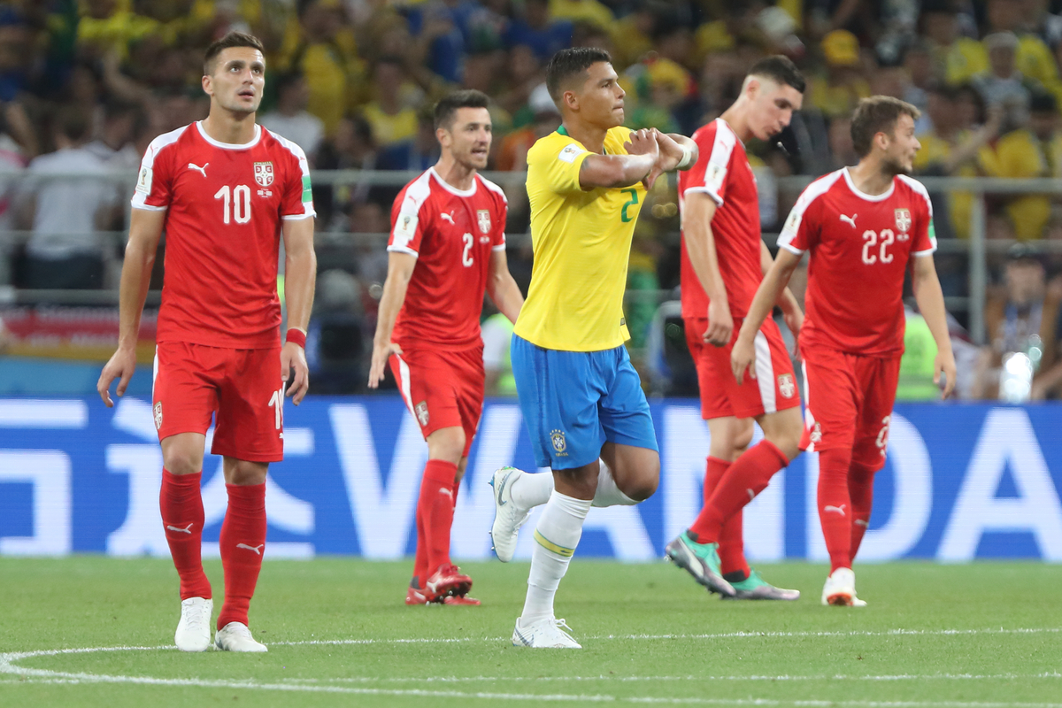 THIAGO SILVA Tiago Silva fudbaler reprezentacije Brazila na utakmici FIFA Svetskog prvenstva u Rusiji protiv Srbije na stadionu Spartaka, Moskva 27.06.2018. godine Foto: Marko Metlas Fudbal, Srbija, FIFA Svetsko prvenstvo 2018, Rusija, Brazil