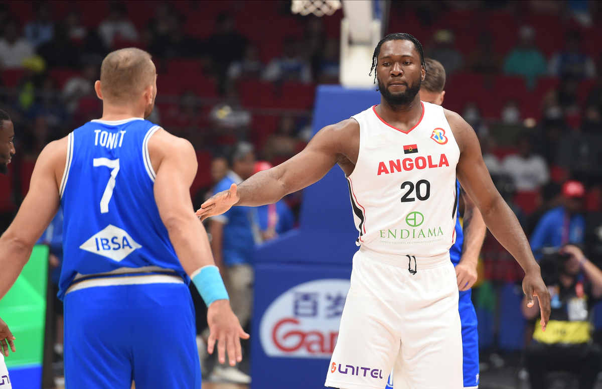 BRUNO FERNANDO, kosarkas Angole, na utakmici FIBA Svetskog prvenstva protiv Italije, u Philippine Arena. Manila, 25.08.2023. photo: Nebojsa Parausic / MN press photo Kosarka, FIBA World Cup, Italija Angola