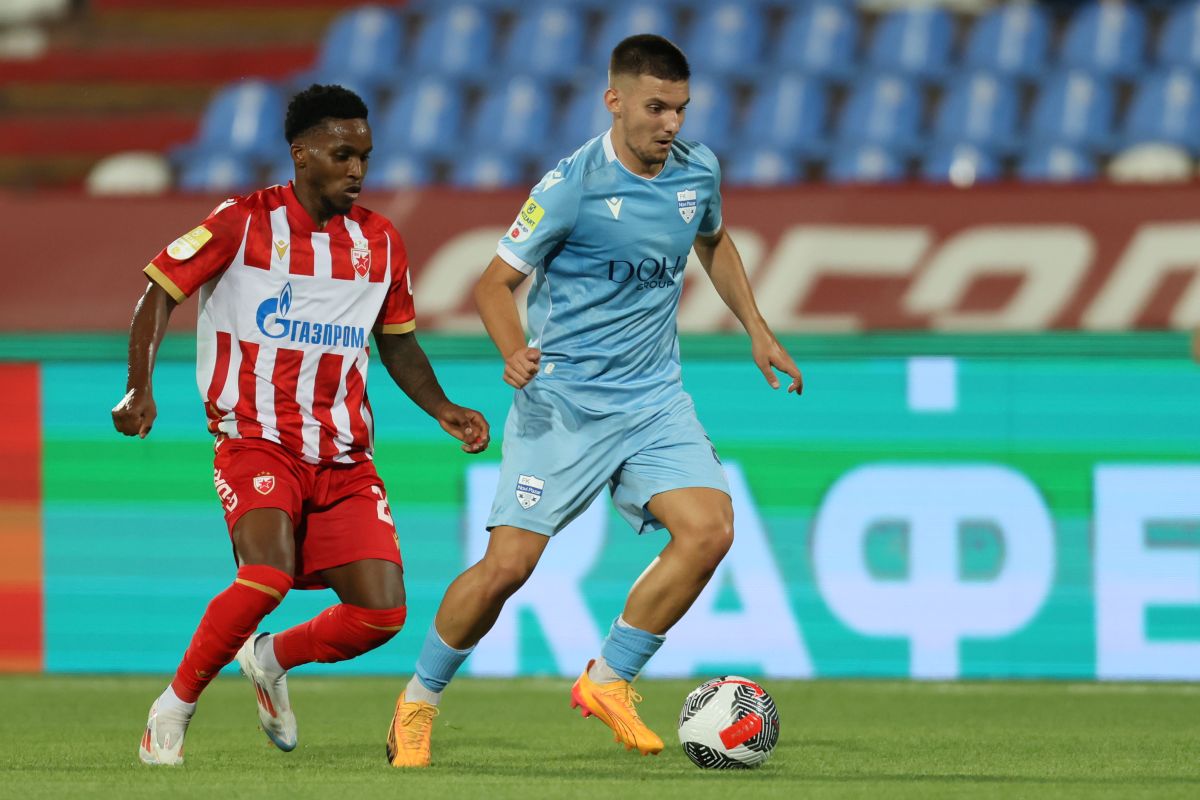 DRAGAN BOJAT fudbaler Novog Pazara na utakmici Superlige Prvenstva Srbije protiv Crvene zvezde na stadionu Rajka Mitica, Beograd, 10.08.2024. godine Foto: Marko Metlas Fudbal, Crvena zvezda, Superliga Prvenstvo Srbije, Novi Pazar