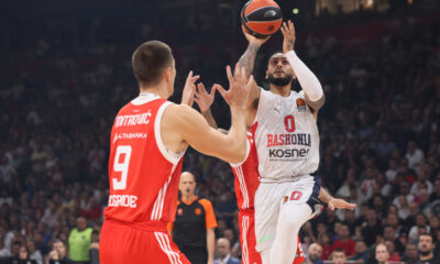MARKUS HOWARD Markus Hauard kosarkas Baskonije na utakmici Evrolige protiv Crvene zvezde u hali Stark Beogradska arena, Beograd 09.10.2024. godine Foto: Marko Metlas Kosarka, Crvena zvezda, Evroliga, Baskonijakosarkas Baskonije na utakmici Evrolige protiv Crvene zvezde u hali Stark Beogradska arena, Beograd 09.10.2024. godine Foto: Marko Metlas Kosarka, Crvena zvezda, Evroliga, Baskonija