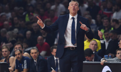 SARUNAS JASIKEVICIUS trener kosarkasa Fenerbahcea Istanbul na utakmici Evrolige protiv Crvene zvezde u hali Beogradska arena, Beograd 15.01.2025. godine Foto: Marko Metlas Kosarka, Crvena zvezda, Evroliga, Fenerbahce Istanbul
