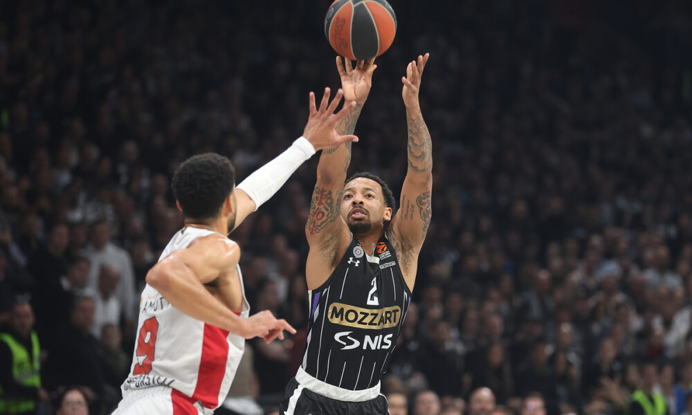 CARLIK JONES Karlik Dzons kosarkas Partizana na utakmici Evrolige protiv Baskonije u hali Beogradska Arena, Beograd 28.02.2025. godine Foto: Ivica Veselinov / MN PRESS KOSARKA, BASKETBALL, EVROLIGA, EUROLEAGUE, PARTIZAN, BASKONIA, BASKONIJA