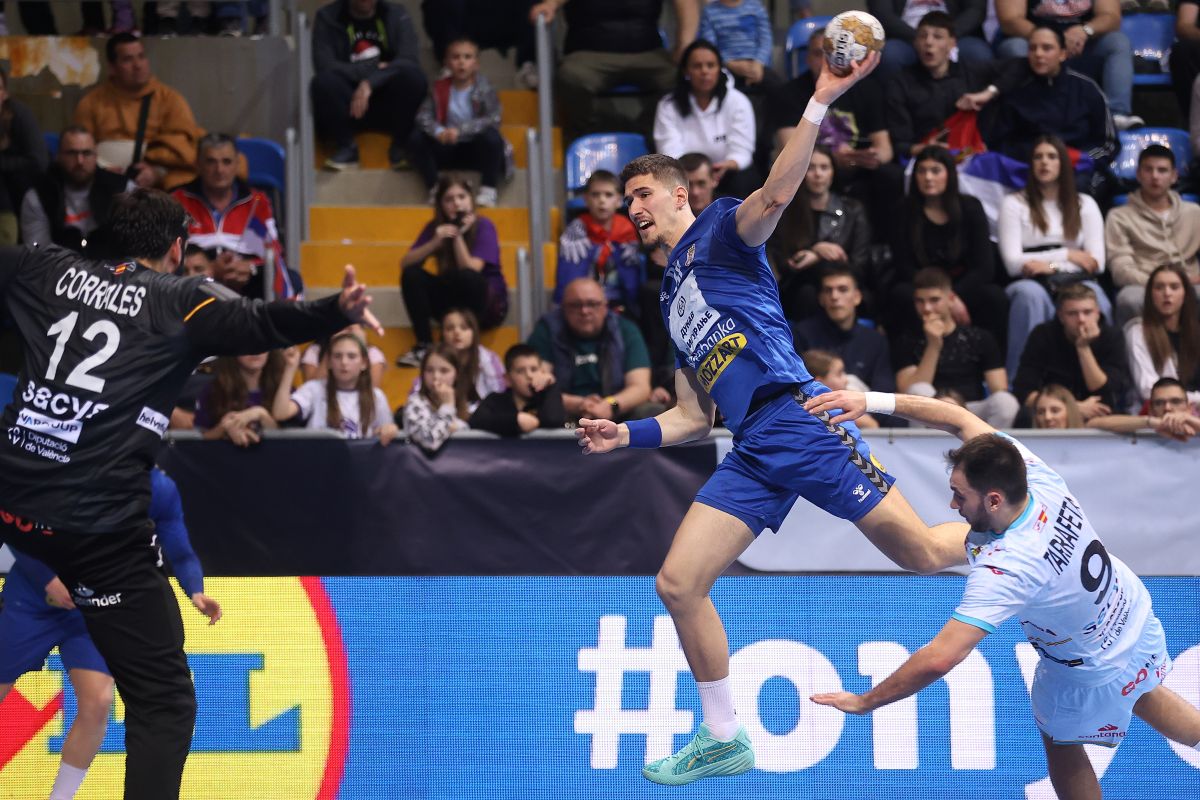 UROS MITROVIC rukometas Srbije na utakmici EHF kvalifikacija za Evropsko Prvenstvo protiv Spanije u SC Ibar, Kraljevo 13.03.2025. godine Foto: Ivica Veselinov / MN PRESS RUKOMET, HANDBALL, SRBIJA, SPANIJA, ESPANA, SPAIN, EHF