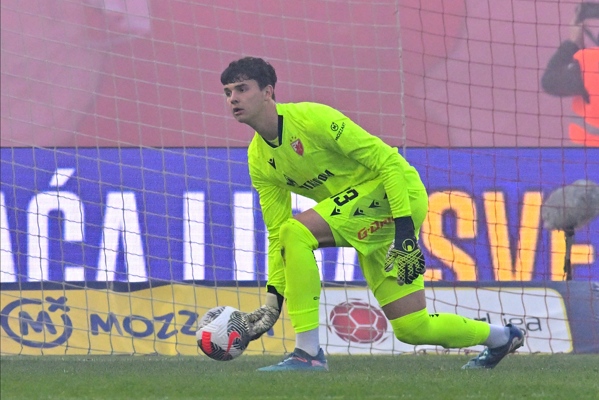 SAVO RADANOVIC golman fudbalera Crvene zvezde na utakmici Superlige Prvenstva Srbije protiv Mladosti Lucani na stadionu Rajka Mitica, Beograd, 24.05.2025. godine Foto: Marko Metlas Fudbal, Crvena zvezda, Superliga Prvenstvo Srbije, Mladost Lucani