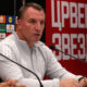 BRENDAN RODGERS Brendan Rodzers trener fudbalera Seltika Glazgov na pres konferenciji pred utakmicu UEFA Lige Evropa protiv Crvene zvezde na stadionu Rajko Mitic, Beograd 23.09.2025. godine Foto: MN PRESS Fudbal, Crvena zvezda, UEFA Liga Evropa, Seltik Glazgov