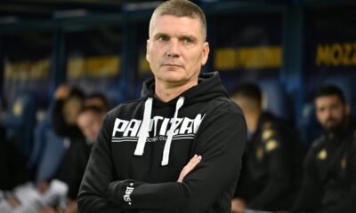 SRDJAN BLAGOJEVIC trener fudbalera Partizana na utakmici Superlige Prvenstva Srbije protiv OFK Beograda na stadionu Kraljevica, Zajecar 27.09.2025. godine Foto: Mladjan Ivanovic / MN PRESS Fudbal, Partizani, Prvenstvo Srbije, OFK Beograd