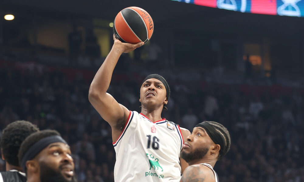 ZACH LEDAY Zek Ledej kosarkas Armanija na utakmici Evrolige protiv Partizana u hali Beogradska Arena, Beograd 02.10.2025. godine Foto: Ivica Veselinov / MN PRESS KOSARKA, BASKETBALL, EVROLIGA, EUROLEAGUE, PARTIZAN, ARMANI MILANO
