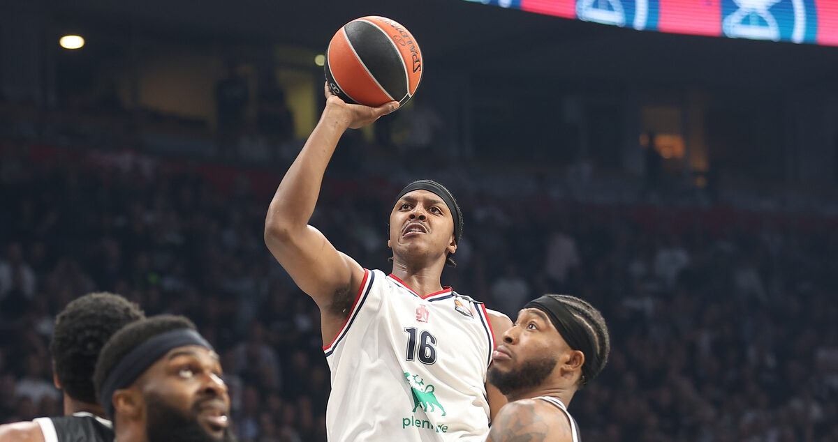 ZACH LEDAY Zek Ledej kosarkas Armanija na utakmici Evrolige protiv Partizana u hali Beogradska Arena, Beograd 02.10.2025. godine Foto: Ivica Veselinov / MN PRESS KOSARKA, BASKETBALL, EVROLIGA, EUROLEAGUE, PARTIZAN, ARMANI MILANO