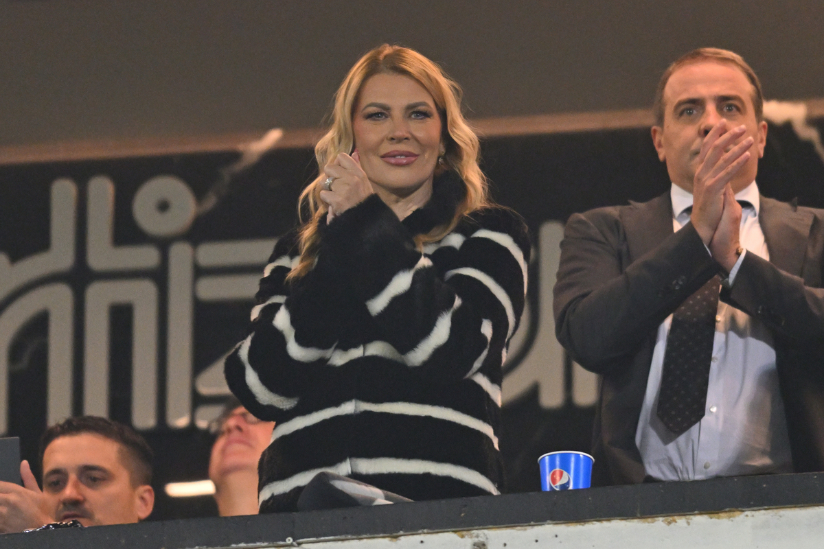 MILKA FORCAN clan UO fudbalera Partizana proslava 80 godina na utakmici Superlige Prvenstva Srbije protiv Vojvodine Novi Sad na stadionu Partizana, Beograd 04.10.2025. godine Foto: Marko Metlas Fudbal, Partizan, Superliga Prvenstvo Srbije, Vojvodina Novi Sad