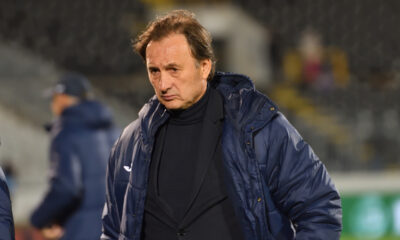 MIROSLAV TANJGA trener fudbalera Vojvodine Novi Sad na utakmici Superlige Prvenstva Srbije protiv Partizana na stadionu Partizana, Beograd 04.10.2025. godine Foto: Marko Metlas Fudbal, Partizan, Superliga Prvenstvo Srbije, Vojvodina Novi Sad