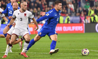LUKA JOVIC fudbaler reprezentacije Srbije na utakmici kvalifikacija za FIFA Svetsko prvenstvo protiv Albanije na stadionu Dubocica, Leskovac 11.10.2025. godine Foto: Marko Metlas Fudbal, Reprezentacija, Srbija, Albanija, Kvalifikacije za Svetsko prvenstvo