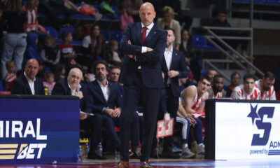 SASA OBRADOVIC trener kosarkasa Crvene Zvezde na utakmici ABA lige protiv Ilirije u hali Aleksandar Nikolic, Beograd 20.10.2025. godine Foto: Ivica Veselinov / MN PRESS KOSARKA, BASKETBALL, ABA LIGA, ABA LEAGUE, CRVENA ZVEZDA, ILIRIJA, JADRANSKA LIGA, ADRIATIC LEAGUE