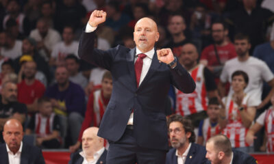 Trener Crvene Zvezde na utakmici Evrolige protiv Baskonije u hali Beogradska Arena, Beograd 23.10.2025. godine Foto: Ivica Veselinov / MN PRESS KOSARKA, BASKETBALL, EVROLIGA, EUROLEAGUE, CRVENA ZVEZDA, BASKONIA, BASKONIJA