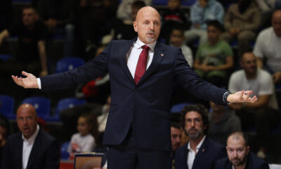 Trener Crvene Zvezde na utakmici ABA lige protiv Mega Superbet u hali Beogradska Arena, Beograd 20.10.2025. godine Foto: Ivica Veselinov / MN PRESS KOSARKA, BASKETBALL, ABA LIGA, ABA LEAGUE, CRVENA ZVEZDA, MEGA SUPERBET, JADRANSKA LIGA, ADRIATIC LEAGUE