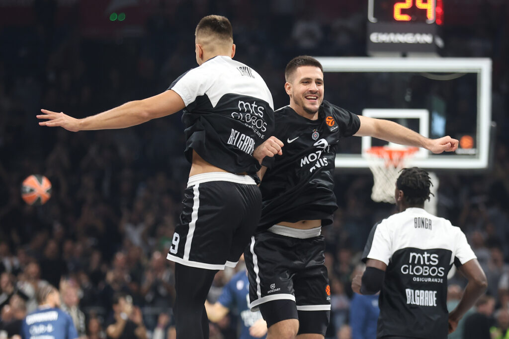kosarkas Partizana na utakmici Evrolige protiv Efesa u hali Beogradska Arena, Beograd 09.10.2025. godine Foto: Ivica Veselinov / MN PRESS KOSARKA, BASKETBALL, EVROLIGA, EUROLEAGUE, PARTIZAN, EFES