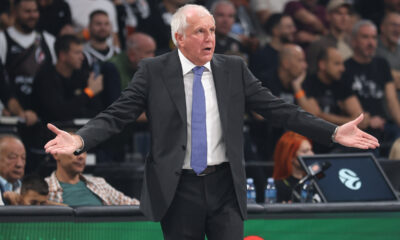 Trener Partizana na utakmici Evrolige protiv Armanija u hali Beogradska Arena, Beograd 02.10.2025. godine Foto: Ivica Veselinov / MN PRESS KOSARKA, BASKETBALL, EVROLIGA, EUROLEAGUE, PARTIZAN, ARMANI MILANO