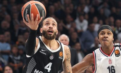 kosarkas Partizana na utakmici Evrolige protiv Armanija u hali Beogradska Arena, Beograd 02.10.2025. godine Foto: Ivica Veselinov / MN PRESS KOSARKA, BASKETBALL, EVROLIGA, EUROLEAGUE, PARTIZAN, ARMANI MILANO