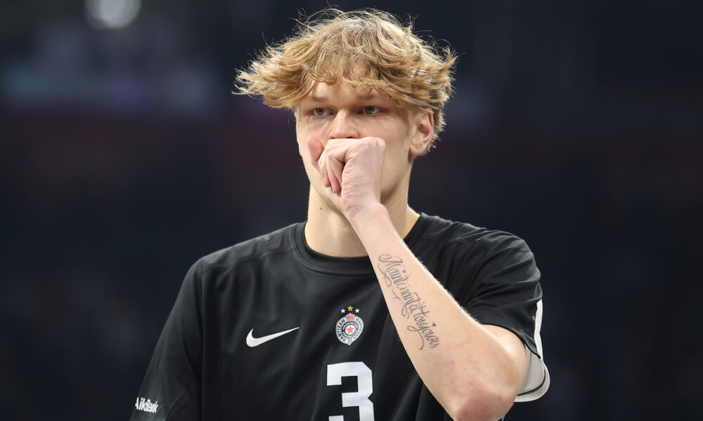 kosarkas Partizana na utakmici Evrolige protiv Efesa u hali Beogradska Arena, Beograd 09.10.2025. godine Foto: Ivica Veselinov / MN PRESS KOSARKA, BASKETBALL, EVROLIGA, EUROLEAGUE, PARTIZAN, EFES