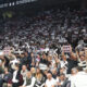 Navijači Partizana na utakmici Evrolige protiv Efesa u hali Beogradska Arena, Beograd 09.10.2025. godine Foto: Ivica Veselinov / MN PRESS KOSARKA, BASKETBALL, EVROLIGA, EUROLEAGUE, PARTIZAN, EFES