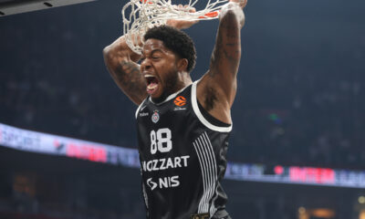 kosarkas Partizana na utakmici Evrolige protiv Efesa u hali Beogradska Arena, Beograd 09.10.2025. godine Foto: Ivica Veselinov / MN PRESS KOSARKA, BASKETBALL, EVROLIGA, EUROLEAGUE, PARTIZAN, EFES