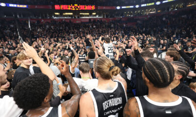 kosarkas Partizana na utakmici Evrolige protiv Armanija u hali Beogradska Arena, Beograd 02.10.2025. godine Foto: Ivica Veselinov / MN PRESS KOSARKA, BASKETBALL, EVROLIGA, EUROLEAGUE, PARTIZAN, ARMANI MILANO
