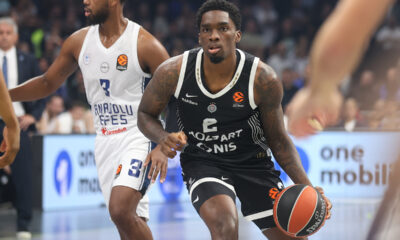 kosarkas Partizana na utakmici Evrolige protiv Efesa u hali Beogradska Arena, Beograd 09.10.2025. godine Foto: Ivica Veselinov / MN PRESS KOSARKA, BASKETBALL, EVROLIGA, EUROLEAGUE, PARTIZAN, EFES