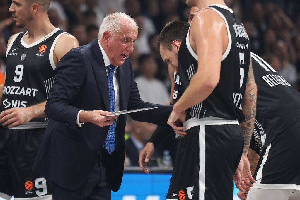kosarkas Partizana na utakmici Evrolige protiv Efesa u hali Beogradska Arena, Beograd 09.10.2025. godine Foto: Ivica Veselinov / MN PRESS KOSARKA, BASKETBALL, EVROLIGA, EUROLEAGUE, PARTIZAN, EFES