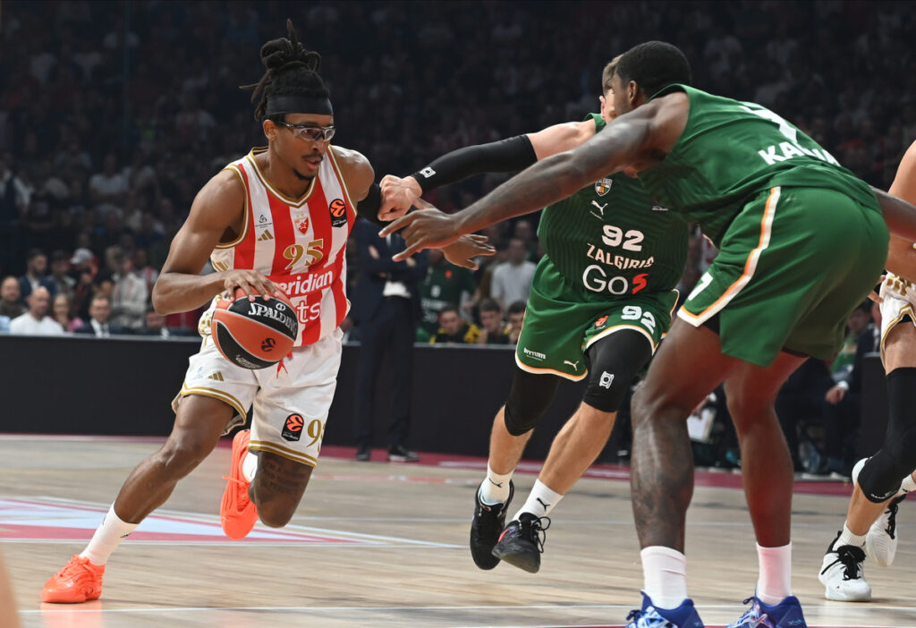 CRVENA ZVEZDA vs ZALGIRIS Beograd, 14.10.2025. foto: Nebojsa Parausic Kosarka, Evroliga, Crvena zvezda, Zalgiris