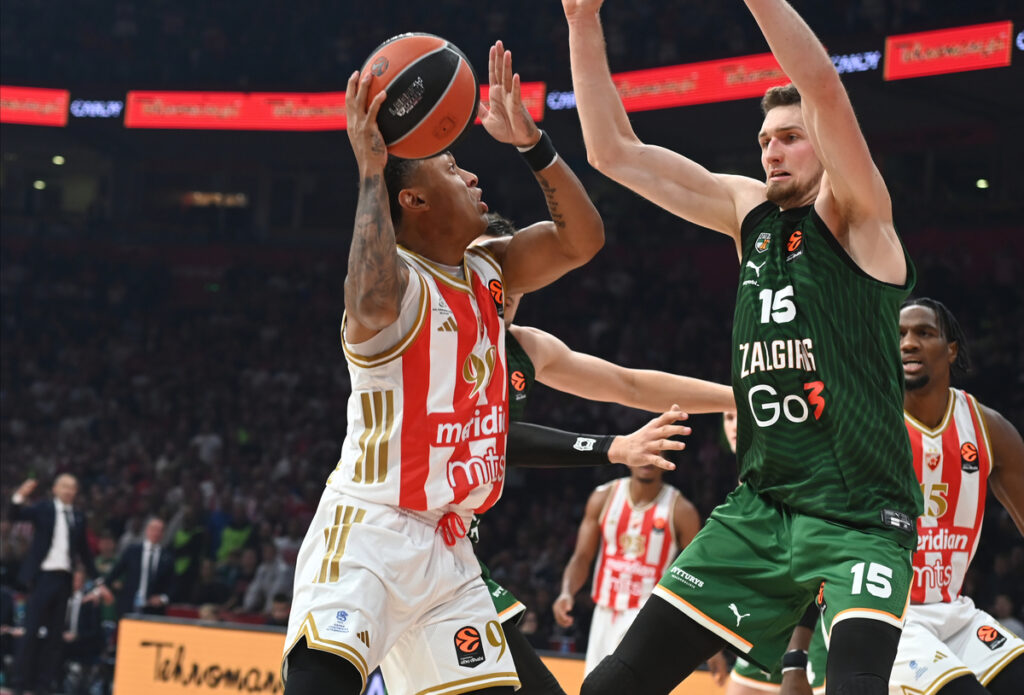 CRVENA ZVEZDA vs ZALGIRIS Beograd, 14.10.2025. foto: Nebojsa Parausic Kosarka, Evroliga, Crvena zvezda, Zalgiris