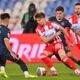 fudbaler Crvene zvezde na utakmici Superlige Prvenstva Srbije protiv IMT na stadionu Rajka Mitica, Beograd, 19.10.2025. godine Foto: Marko Metlas Fudbal, Crvena zvezda, Superliga Prvenstvo Srbije, IMT