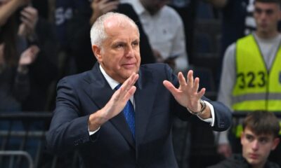Trener Partizana na utakmici Evrolige protiv Pariza u hali Beogradska arena, Beograd 24.10.2025. godine Foto: Marko Metlas Kosarka, Partizan, Evroliga, Pariz