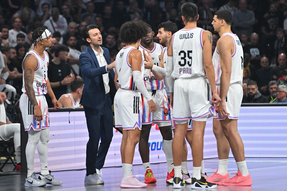 kosarkasi Pariza na utakmici Evrolige protiv Partizana u hali Beogradska arena, Beograd 24.10.2025. godine Foto: Marko Metlas Kosarka, Partizan, Evroliga, Pariz