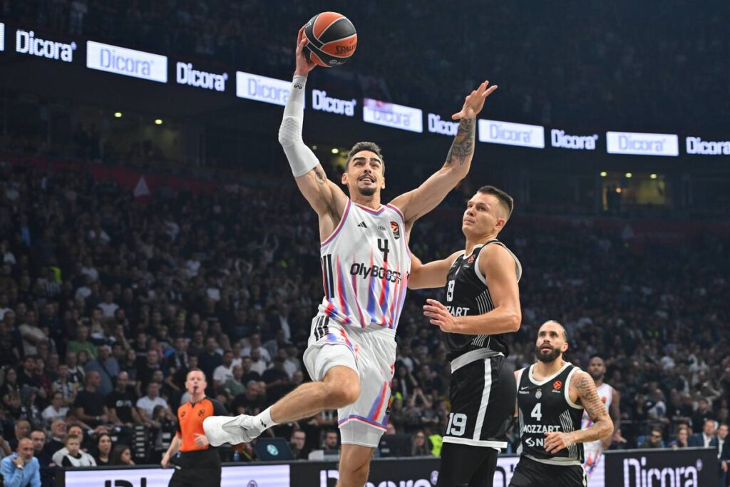 kosarkas Pariza na utakmici Evrolige protiv Partizana u hali Beogradska arena, Beograd 24.10.2025. godine Foto: Marko Metlas Kosarka, Partizan, Evroliga, Pariz