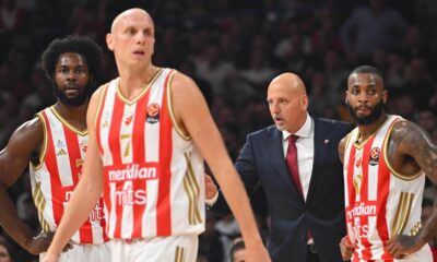 kosarkas Crvene zvezde na utakmici Evrolige protiv Reala Madrid u hali Beogradska arena, Beograd 17.10.2025. godine Foto: Marko Metlas Kosarka, Crvena zvezda, Evroliga, Real Madrid